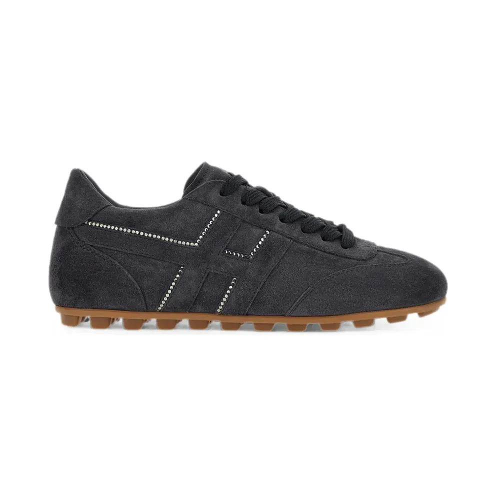 Hogan Olympia suède sneakers verfraaid met kristallen – Grau (HXW6930GJ0PUH6)