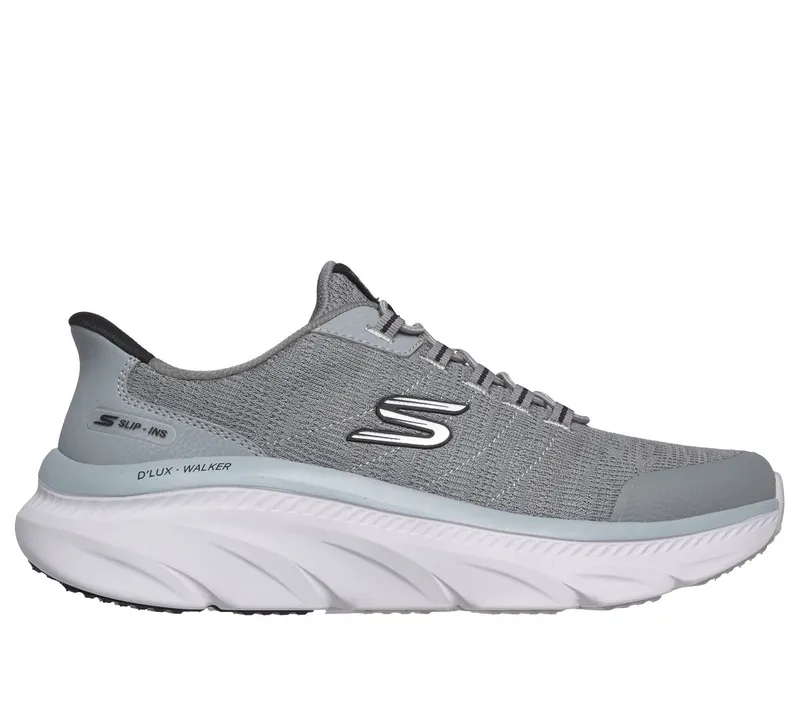 Skechers Slip-ins Relaxed Fit: D’Lux Walker 3.0 “Drevven Sneaker Grey / Black” (233244GYBK)