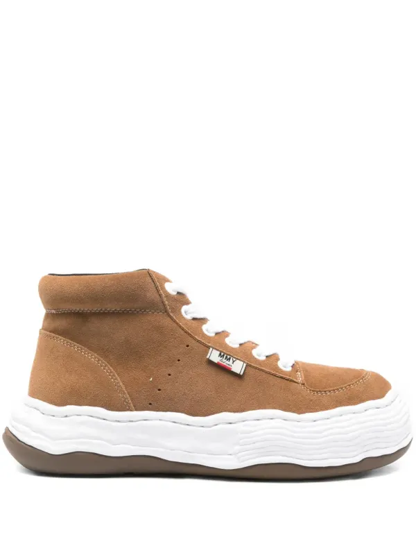 Maison MIHARA YASUHIRO Oliver suède high-top – Bruin (A15FW701)