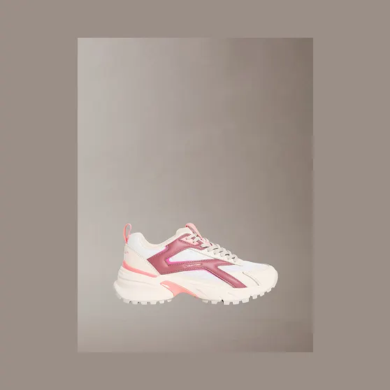 Calvin Klein Trailblazer — Mesh Mix Runner “OFF WHITE/OATMEAL/DUSTY ROSE” (HW0HW030020F6)