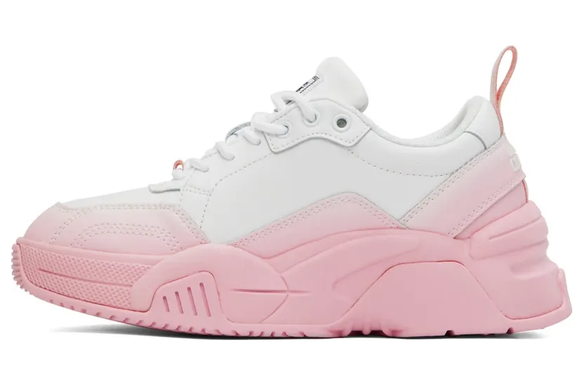 Versace Jeans Couture White & Pink Stargaze Gradient Sneakers (E72VA3SF4E71960) (3)