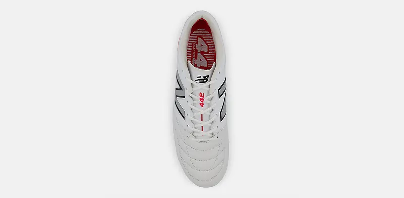 New Balance 442 Pro FG v2 White Red Black (MS41FMWT)