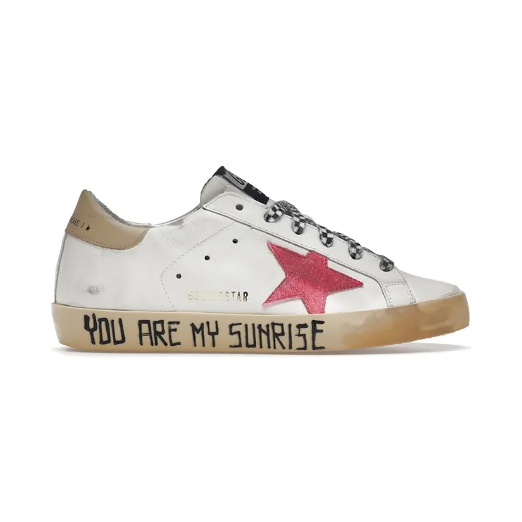 Golden Goose Super-Star You Are My Sunrise White Red (GWF00101.F003195.11173)