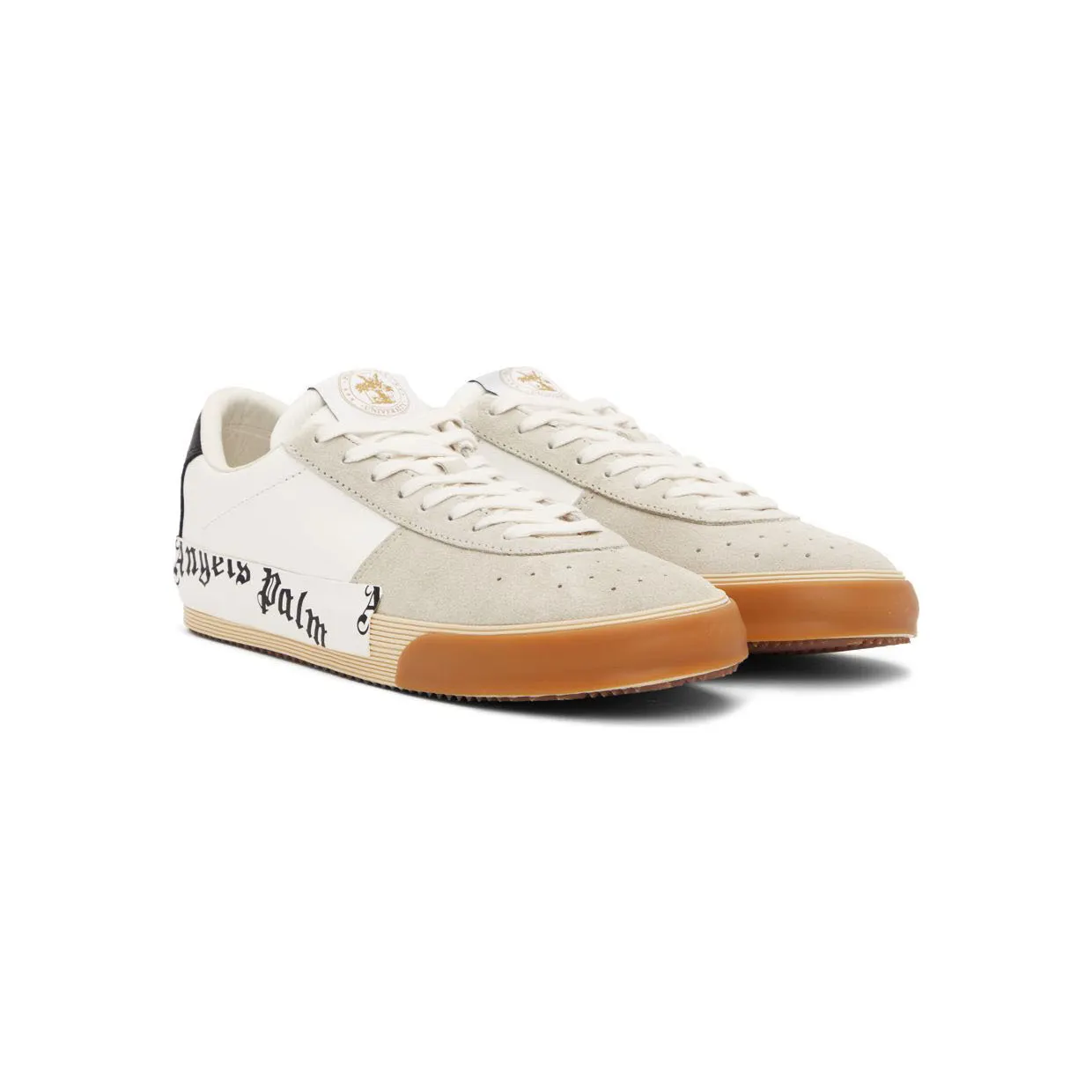Palm Angels White Vulcanized Sneakers (PMIA065S22LEA0010110) (4)