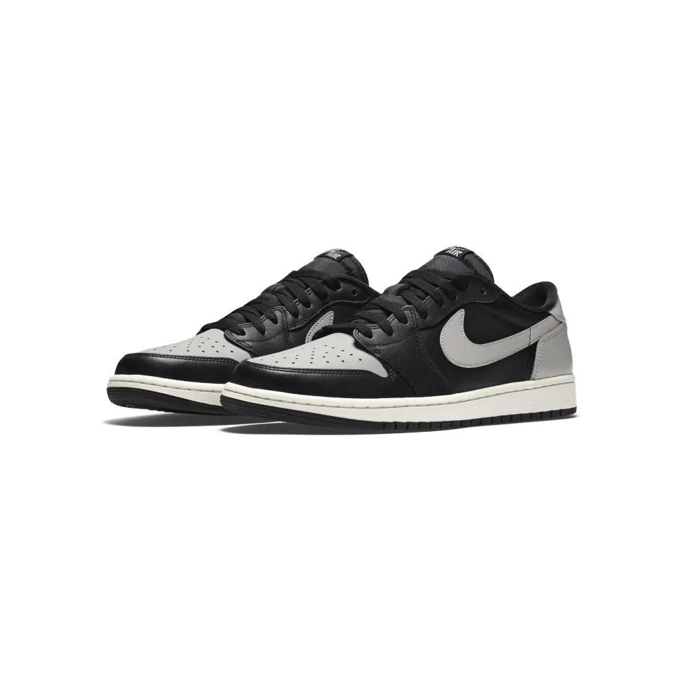 Jordan 1 Retro Low Black Grey (2015) Black/Medium Grey-Sail (705329-003)