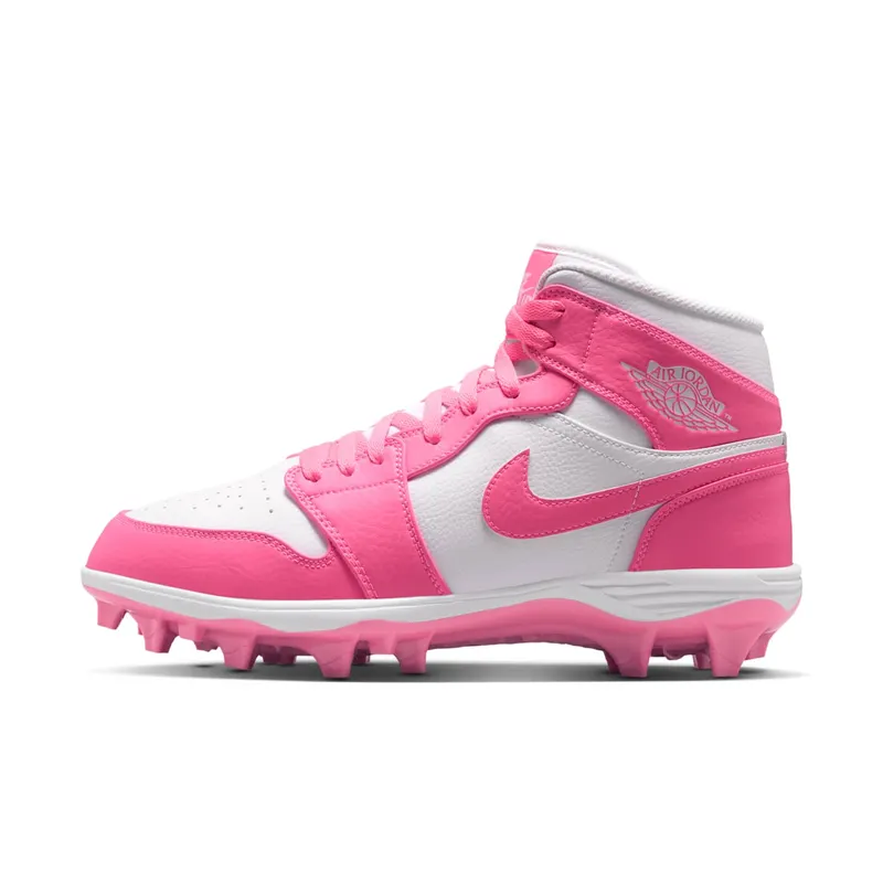 Jordan 1 Mid TD Cleat Digital Pink White (FJ6805-600)