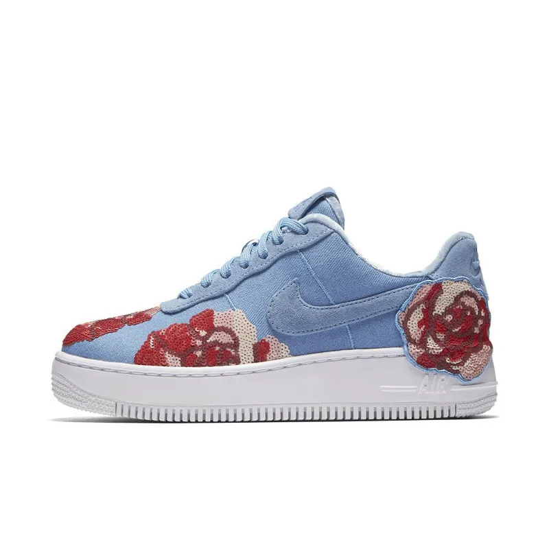 Nike Air Force 1 Upstep Low Denim Rose Sky (W) (898421-402)