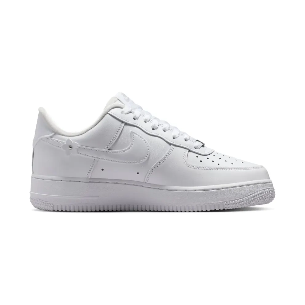 Nike Air Force 1 Low ’07 Womens Florette “White / Wolf Grey / Metallic Silver” (IR8637-100)