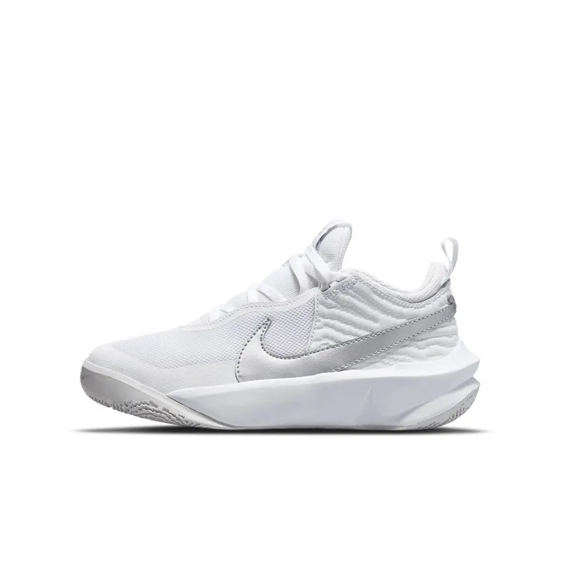 Nike Team Hustle D 10 Older Kids’ Basketball White (CW6735-100)