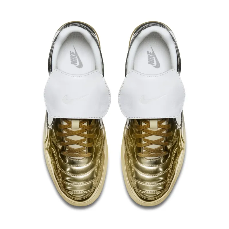 Nike Tiempo 94 Mid Liquid Metal Silver Gold Metallic Silver/Metallic Silver-Metallic Gold (718301-001)