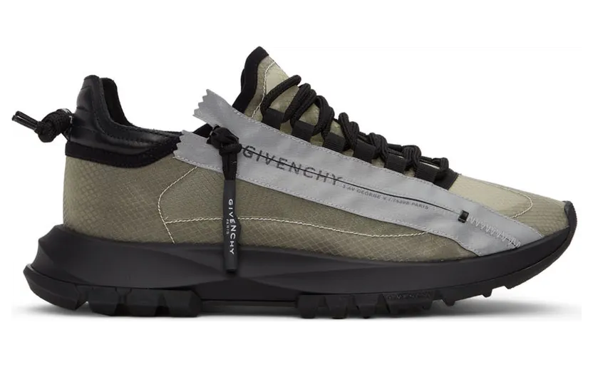 Givenchy Black & Grey Spectre Zip Sneakers (BH003MH14T)