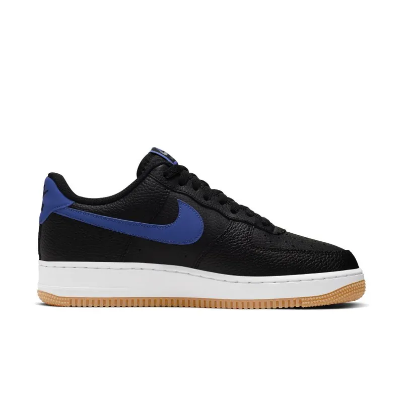 Nike Air Force 1 Low Black Royal Gum Black/White-Gum Medium Brown-Game Royal (CI0057-001)