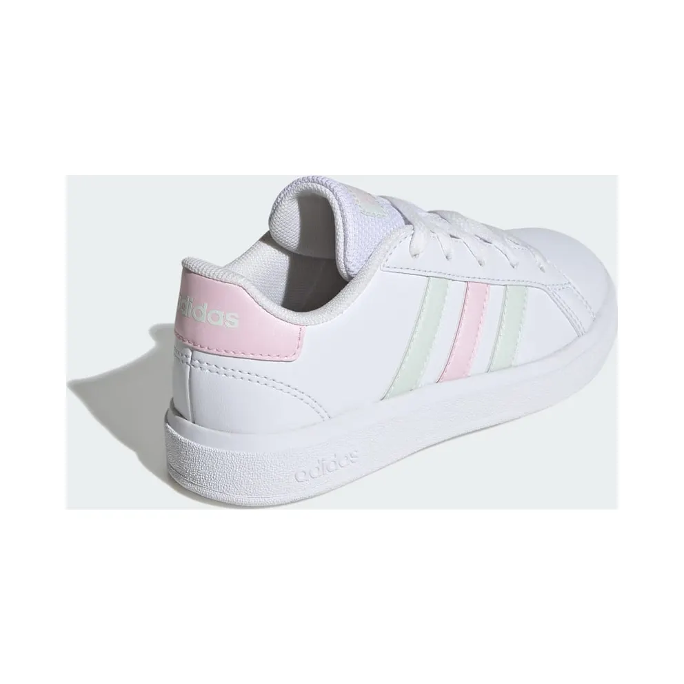Adidas Grand Court Lifestyle Tennis Lace-Up Cloud White / Crystal Jade / Clear Pink (IH4886)