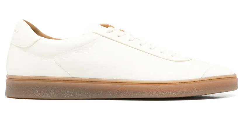 Henderson Baracco Sneakers aus gekörntem Leder – Weiß (STARC50)