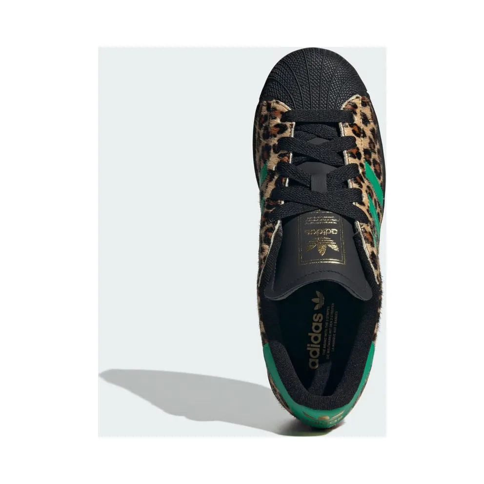 Adidas Superstar II Core Black / Court Green / Gold Metallic “Leopard” (JP8165)