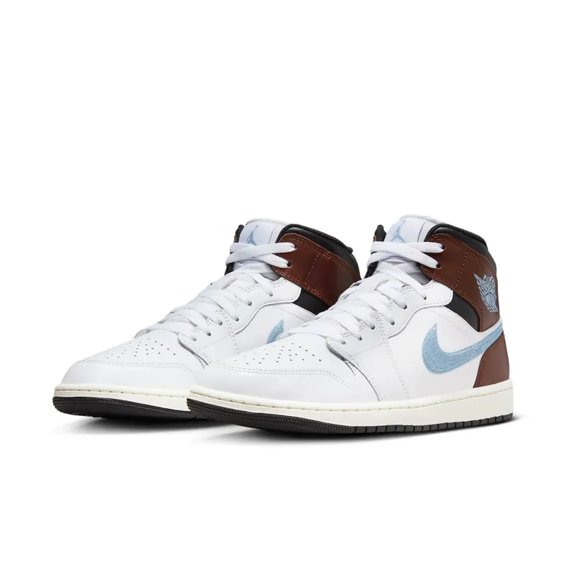 Jordan 1 Mid SE White Brown Blue Grey (FQ7831-142)