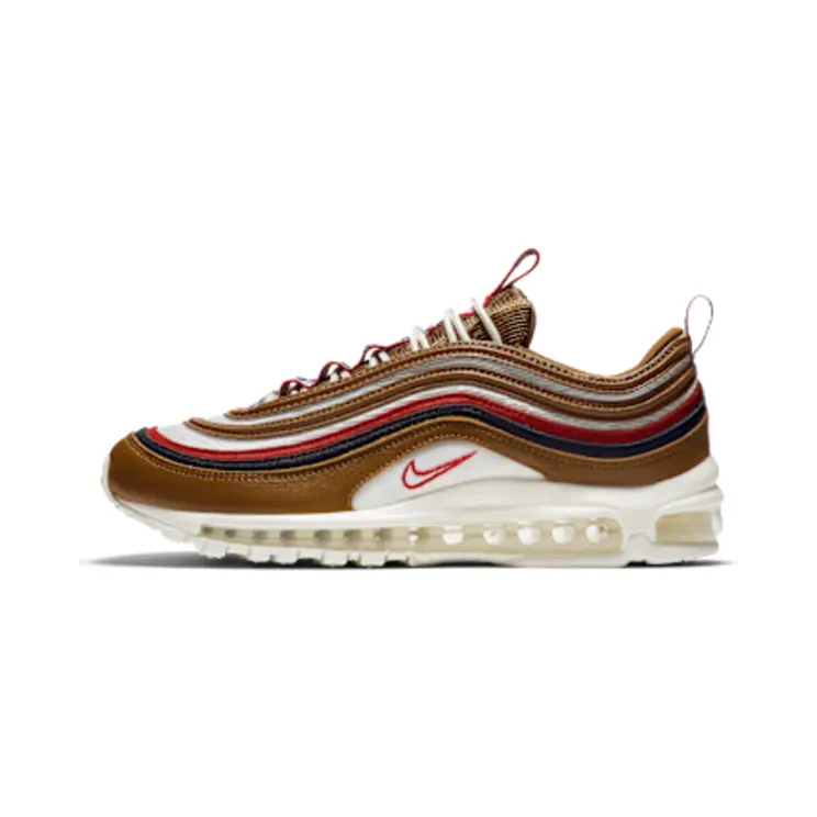 Nike Air Max 97 Pull Tab “Ale Brown / Gym Red / Black / Sail” (AJ3053-200)