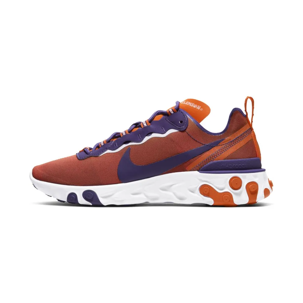 Nike React Element 55 Clemson University Orange/White-New Orchid (CK4796-800)