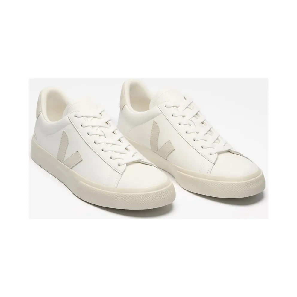 Veja Campo Chromefree Leather Extra White / Natural Suede – “Grey” (CP0502429B)