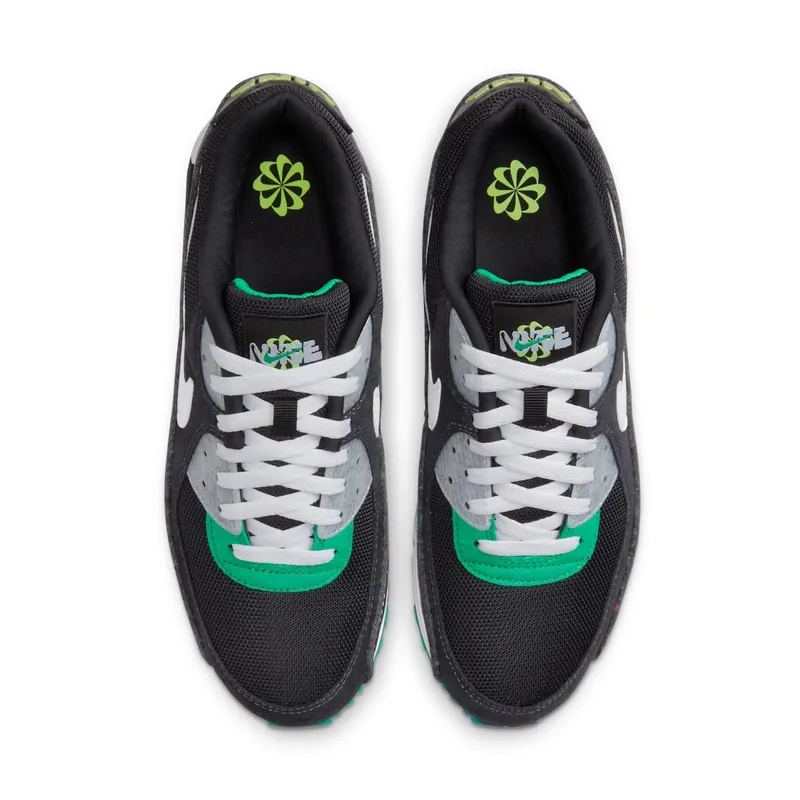 Nike Air Max 90 Psychedelic Black – “Black / White / Wolf Grey / Green” (DV3335-001)