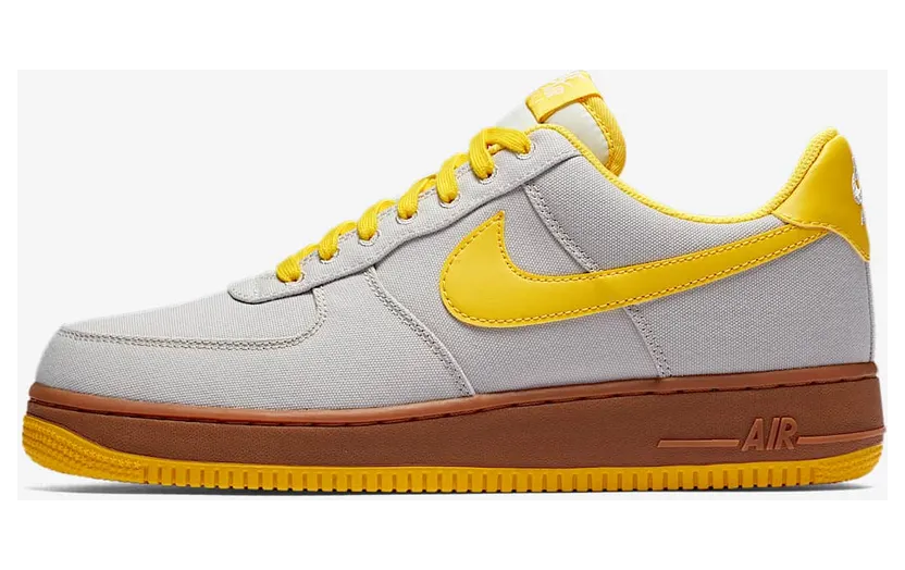 Nike Air Force 1 Low TXT “Light Bone / Summit White / Gum Medium Brown / Tour Yellow” (AJ7282-002)