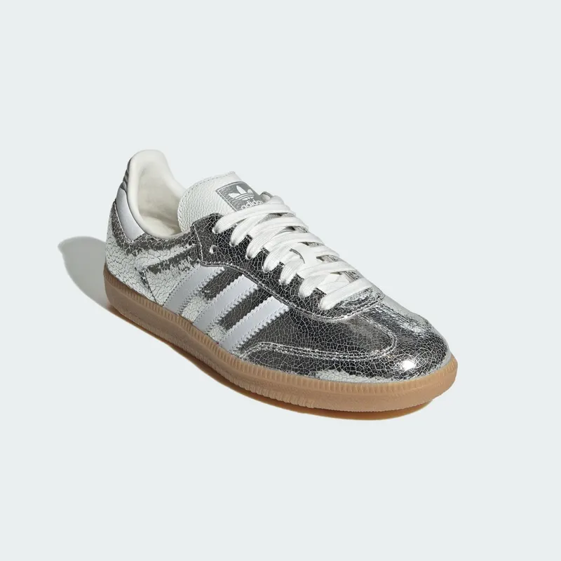 Adidas Samba OG Silver Metallic / Cloud White / Core White (JR0035)