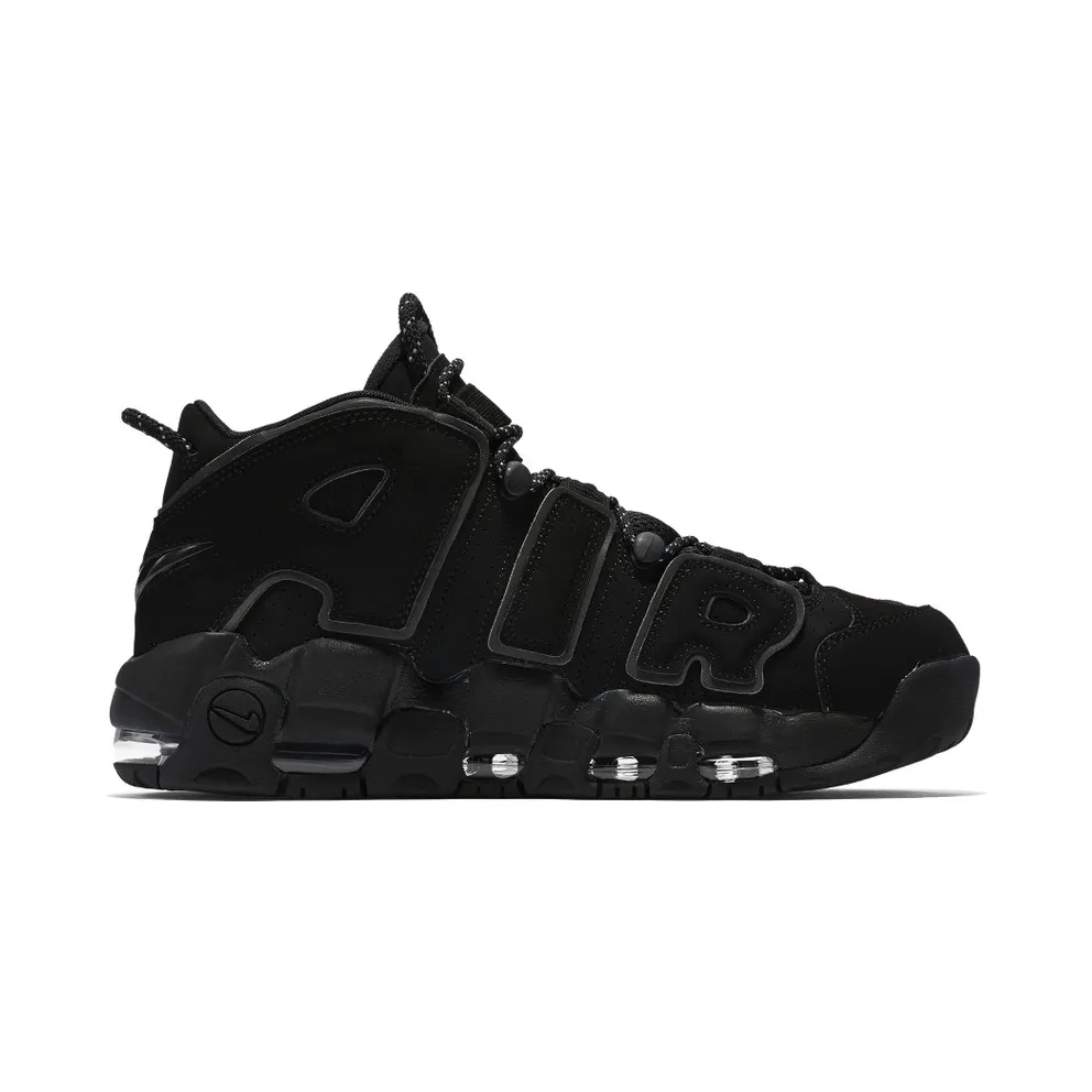 Nike Air More Uptempo Black Reflective (2018) Black/Black-Black (414962-004)