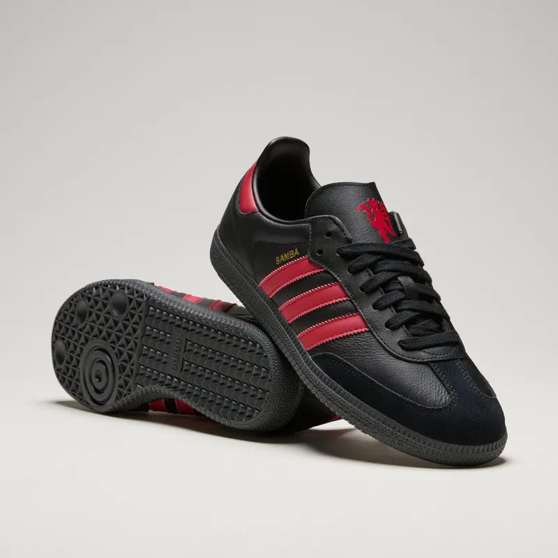 Adidas Samba Manchester United Core Black / Mufc Red / Core Black (JQ4036)