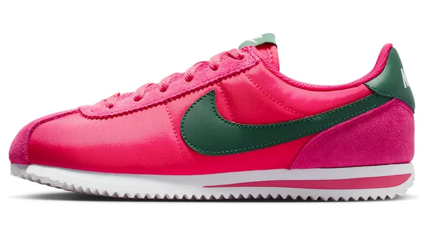 Nike Cortez Textile “Rush Pink / White / Fir” (IH7654-600)