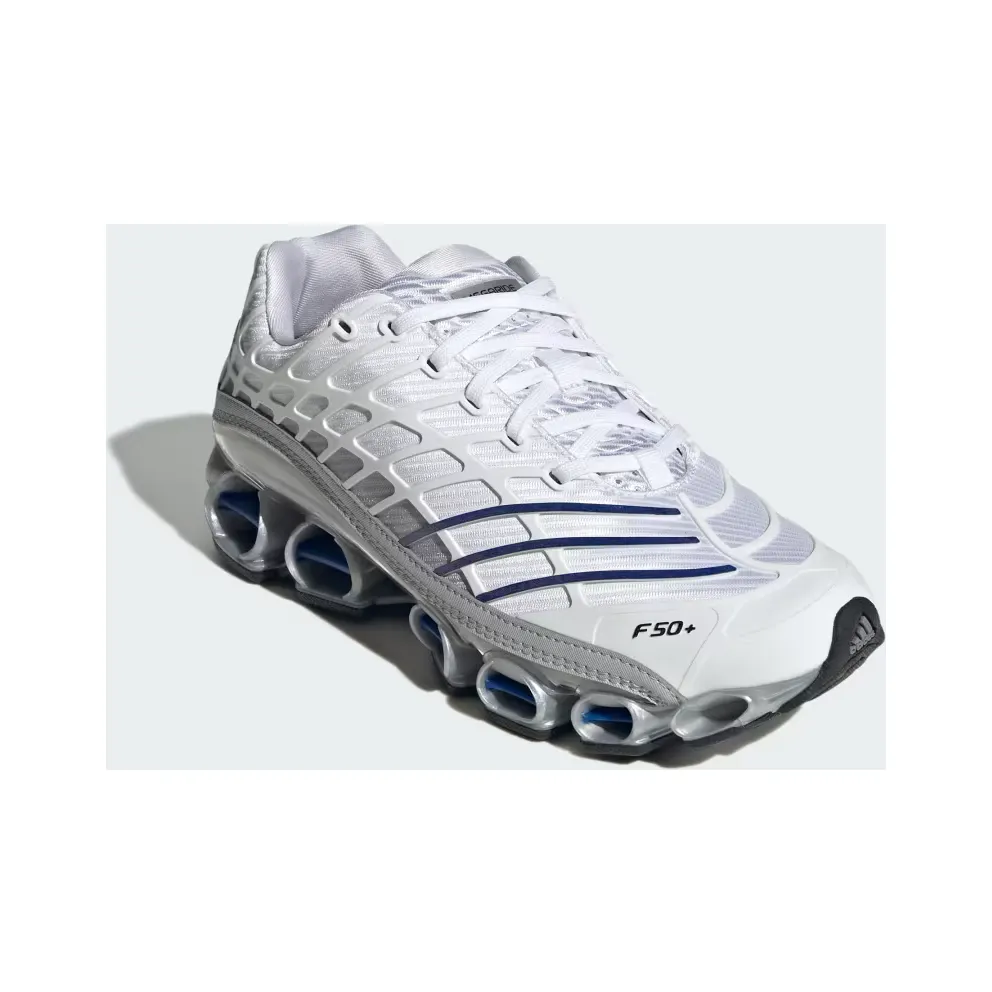 adidas Megaride F50 “Cloud White / Lucid Blue / Grey Two” (KI4745)