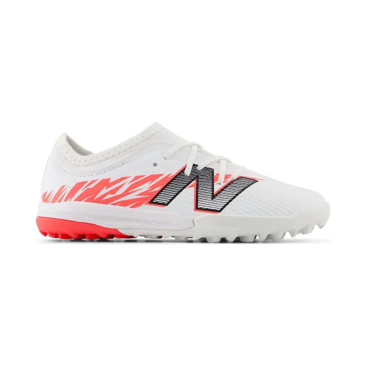 New Balance Furon V8 Team Junior TF White Energy Red Black (PS/GS) (SJF3TIB8)