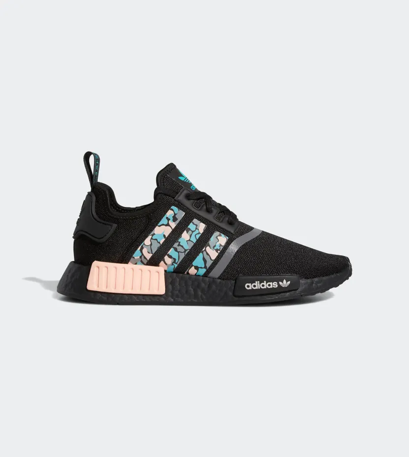 adidas NMD_R1 Core Black / Hi-Res Aqua / Glow Pink (FV3853)