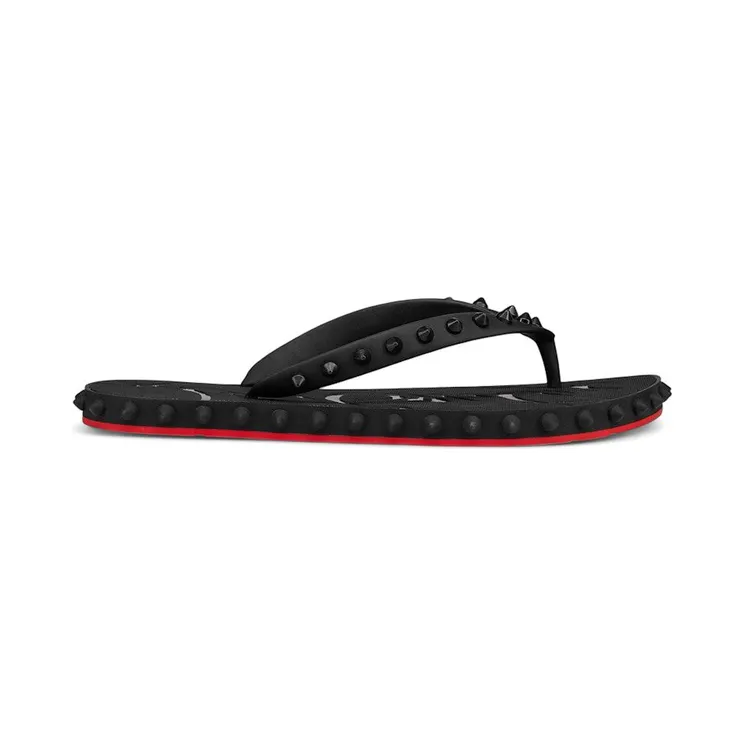 Christian Louboutin Super Loubi Flip Flat Black (1230961 BK01) (1230961BK01)