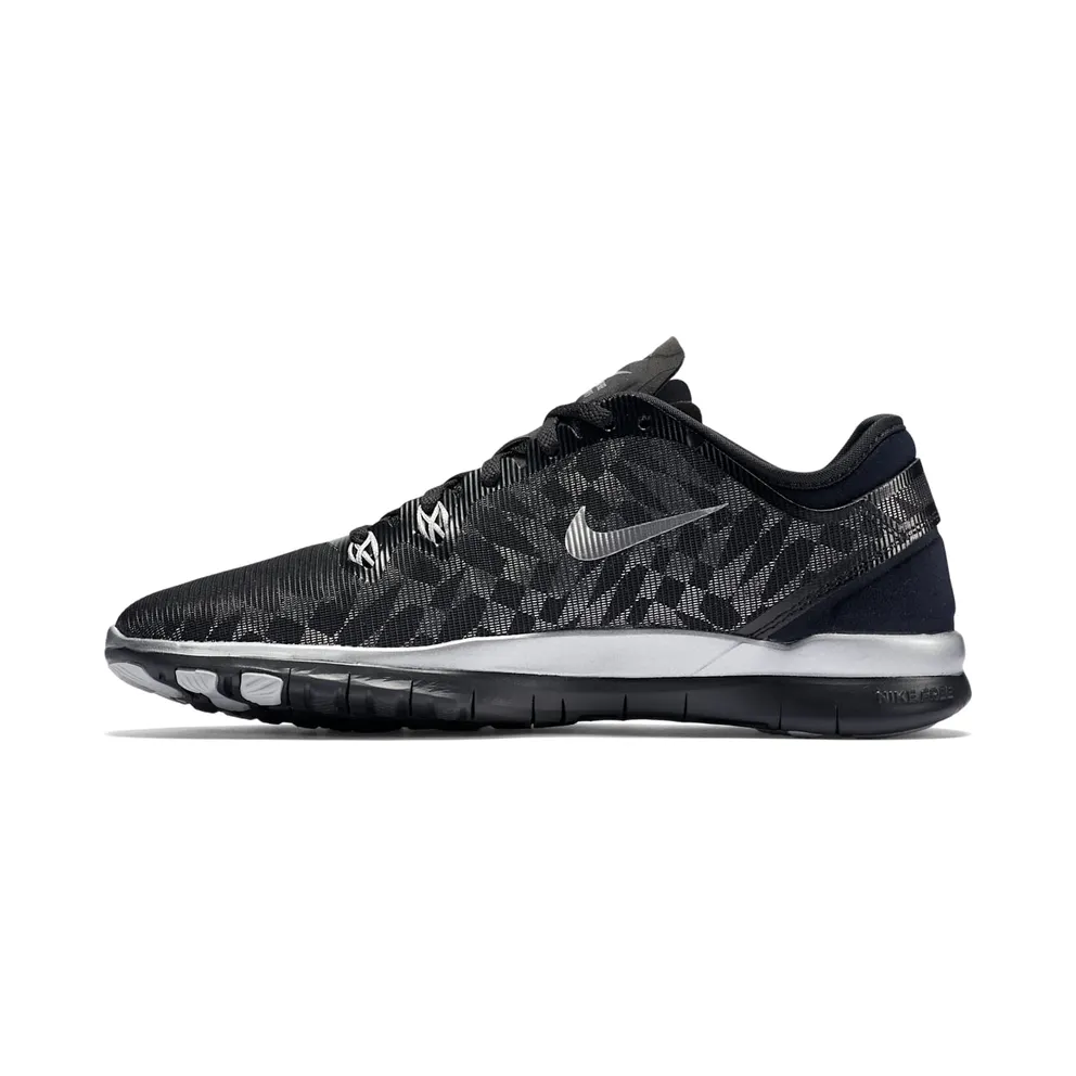 Nike Free 5.0 TR Fit 5 Black Metallic Silver (W) Black/Metallic Silver (806277-001)