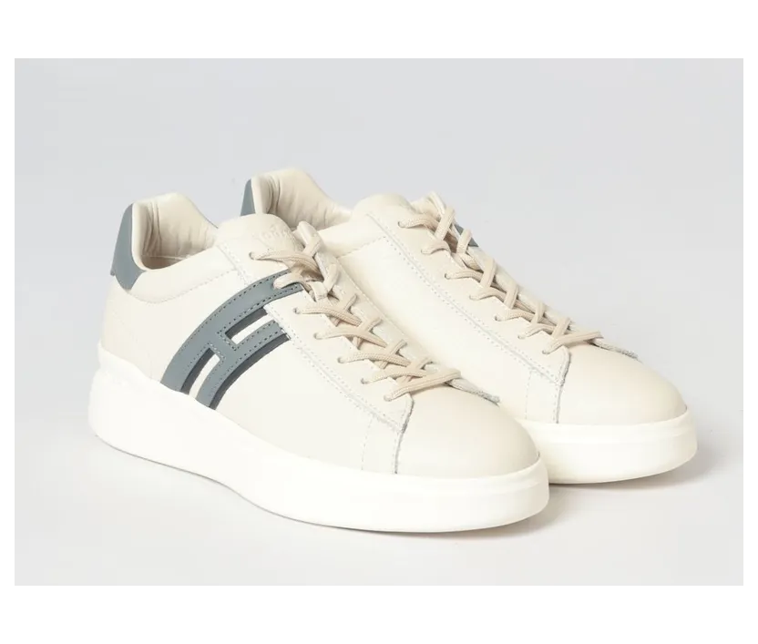 Hogan H580 Hammered Leather Sneakers Ivory (HXM5800DV42UXS828D)