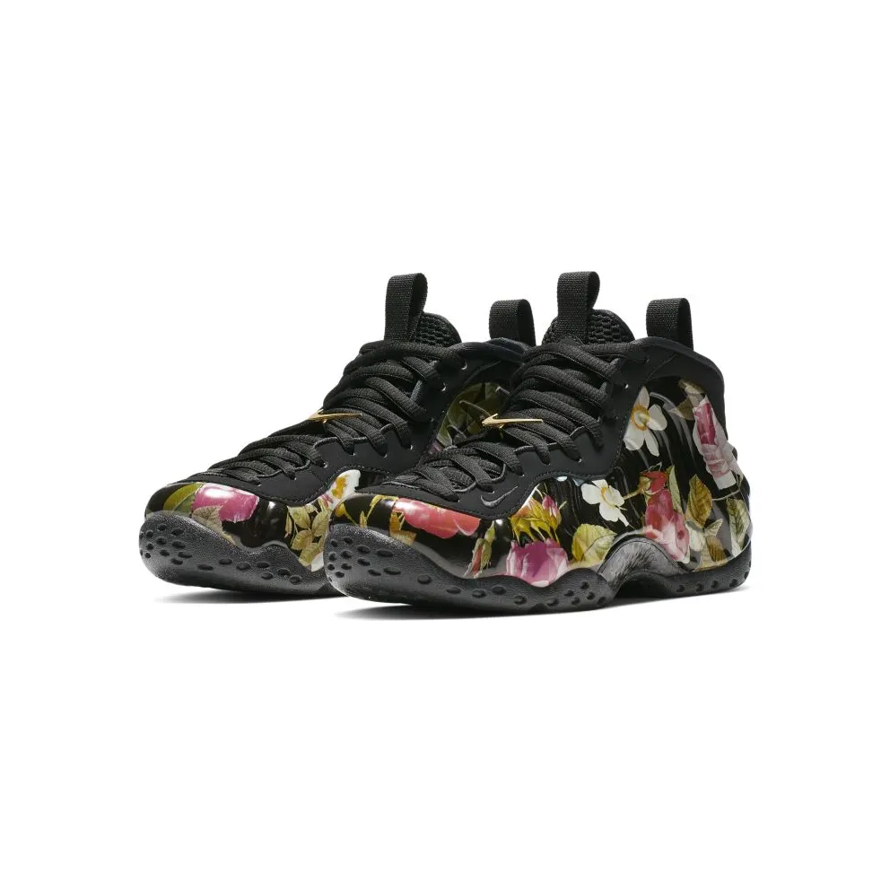 Nike Air Foamposite One Floral (W) Black/Black-Metallic Gold (AA3963-002)