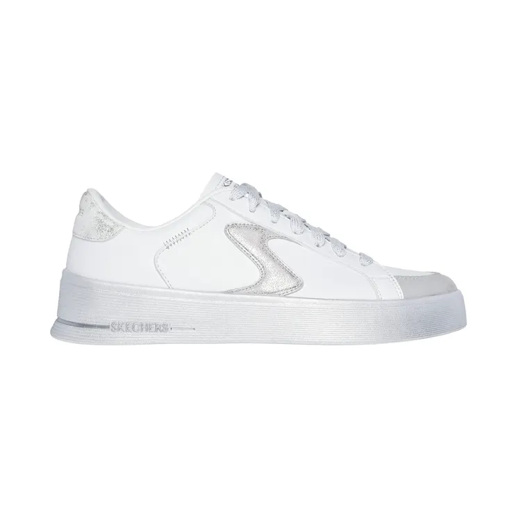 Skechers Hiland Quite Chic “White / Silver (185170 Wsl)” (185170WSL)
