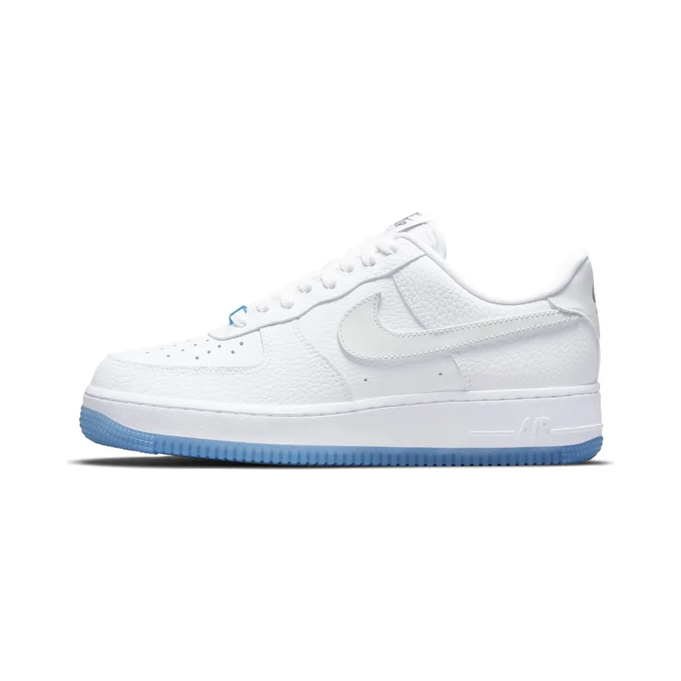 Nike Air Force 1 Low UV Reactive Swoosh (2021) – “White / White / White / University Blue” (DA8301-101)