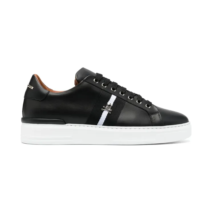 Philipp Plein Gestreifte mit Totenkopf “Black” (UACSUSC0506PLE010N)
