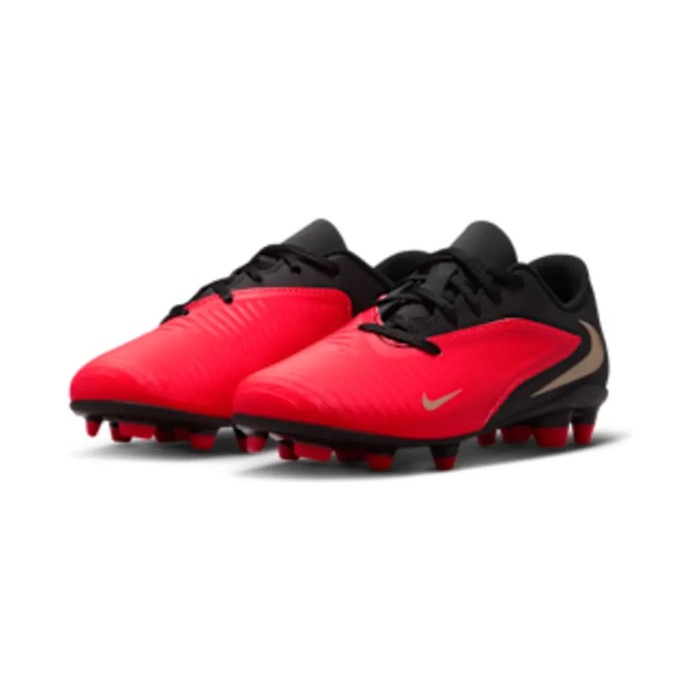 Nike Jr Phantom 6 Low Club ‘ Multi-Ground “Bright Crimson / Black” (IV5232-600)