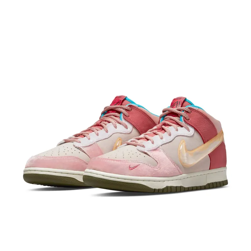 Nike x Social Status Free Lunch Dunk Mid Strawberry Milk (DJ1173-600)