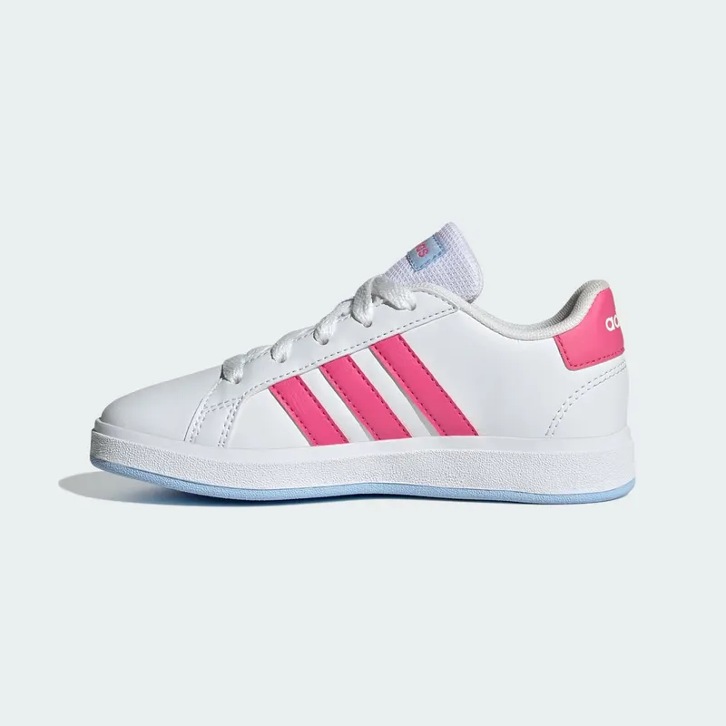 Adidas Grand Court Lifestyle Tennis Lace-Up Cloud White / Pulse Magenta / Glow Blue (JI0971)