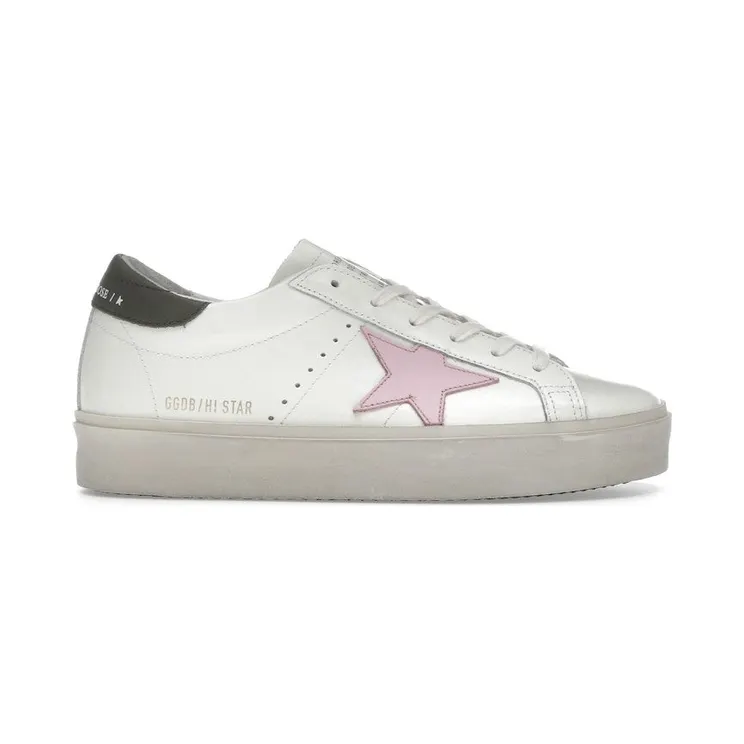 Golden Goose Hi Star White Pink Silver (GWF00118.F006872.12170)