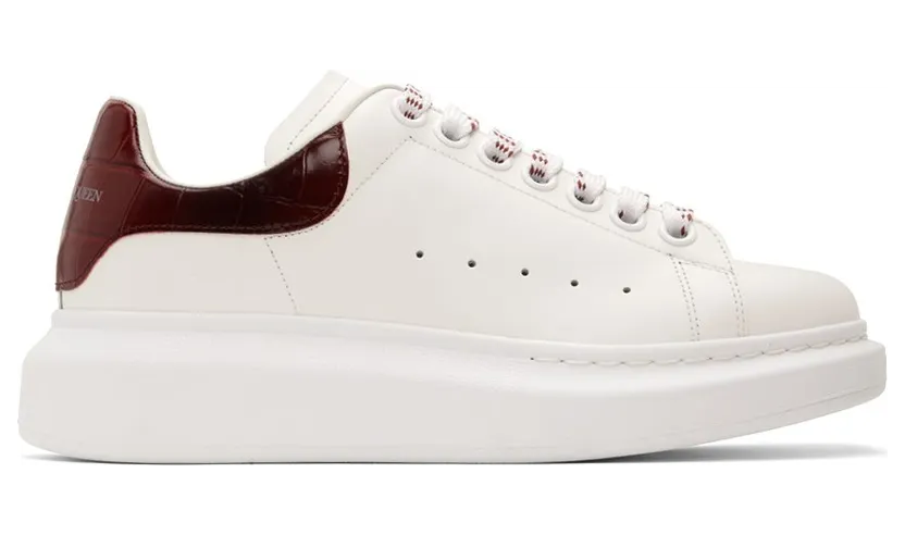 Alexander McQueen White & Red Oversized 9088 White/Oxblood (718233WICG6)