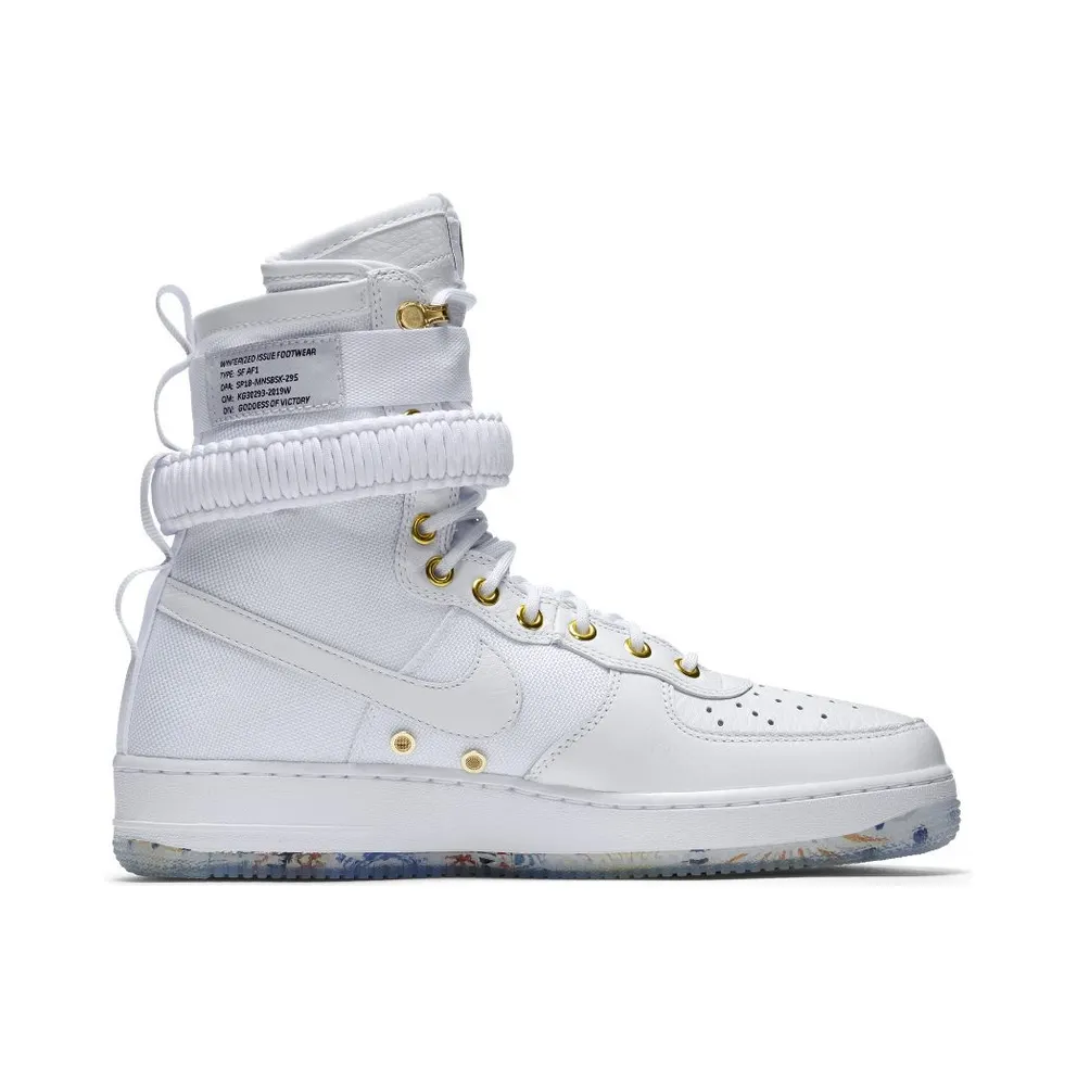 Nike SF Air Force 1 High Lunar New Year (2018) White/White-Metallic Gold (AO9385-100)