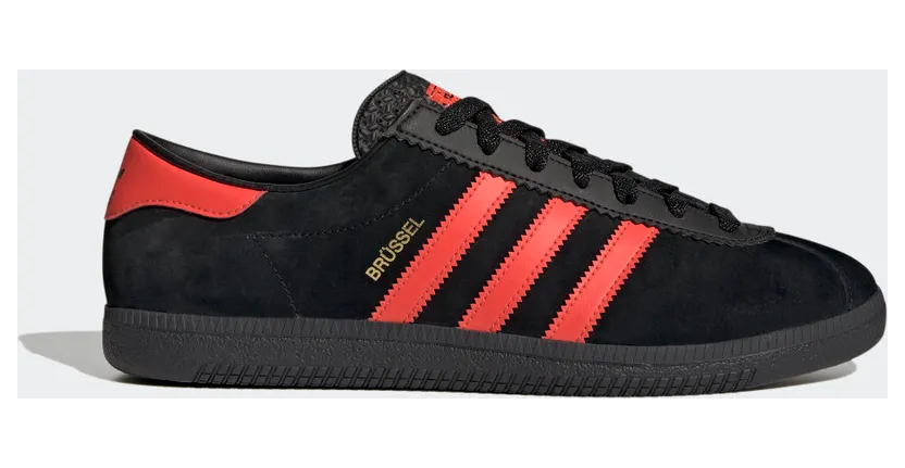 adidas Brussels Core Black / Bright Red / Gold Metallic (GZ2044)
