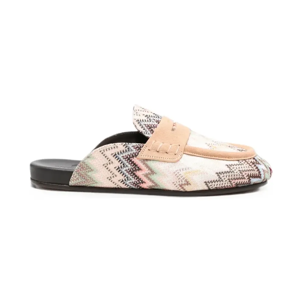 Missoni Loafers with zigzagpatroon – Beige (MWL037)