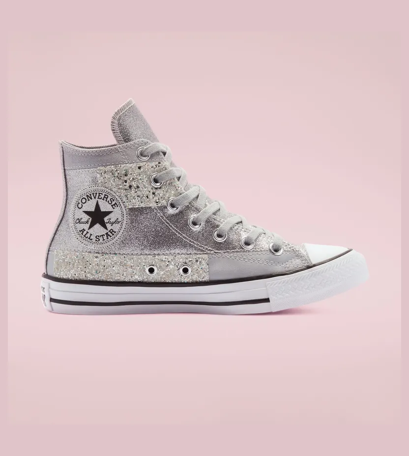 Converse Chuck Taylor All Star High ‘Ash Stone Glitter’ Ash Stone/Black/White (569426C)