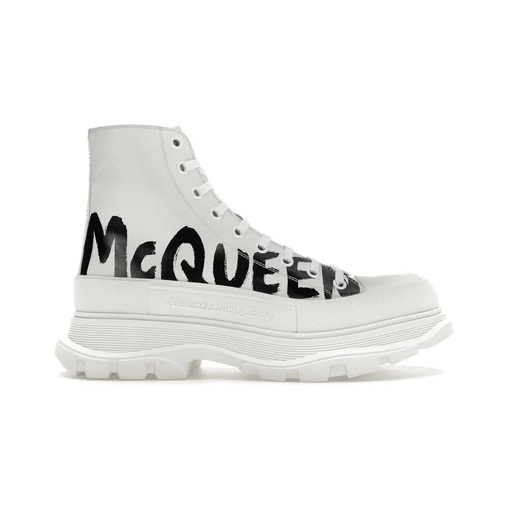 Alexander McQueen Tread Slick Boot Graffiti Optic White (682422WIABD9488)