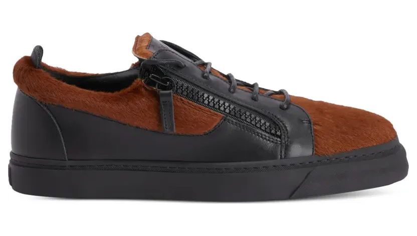 Giuseppe Zanotti Frankie Sneakers mit doppeltem Reißverschluss – Braun (RU00129K38)